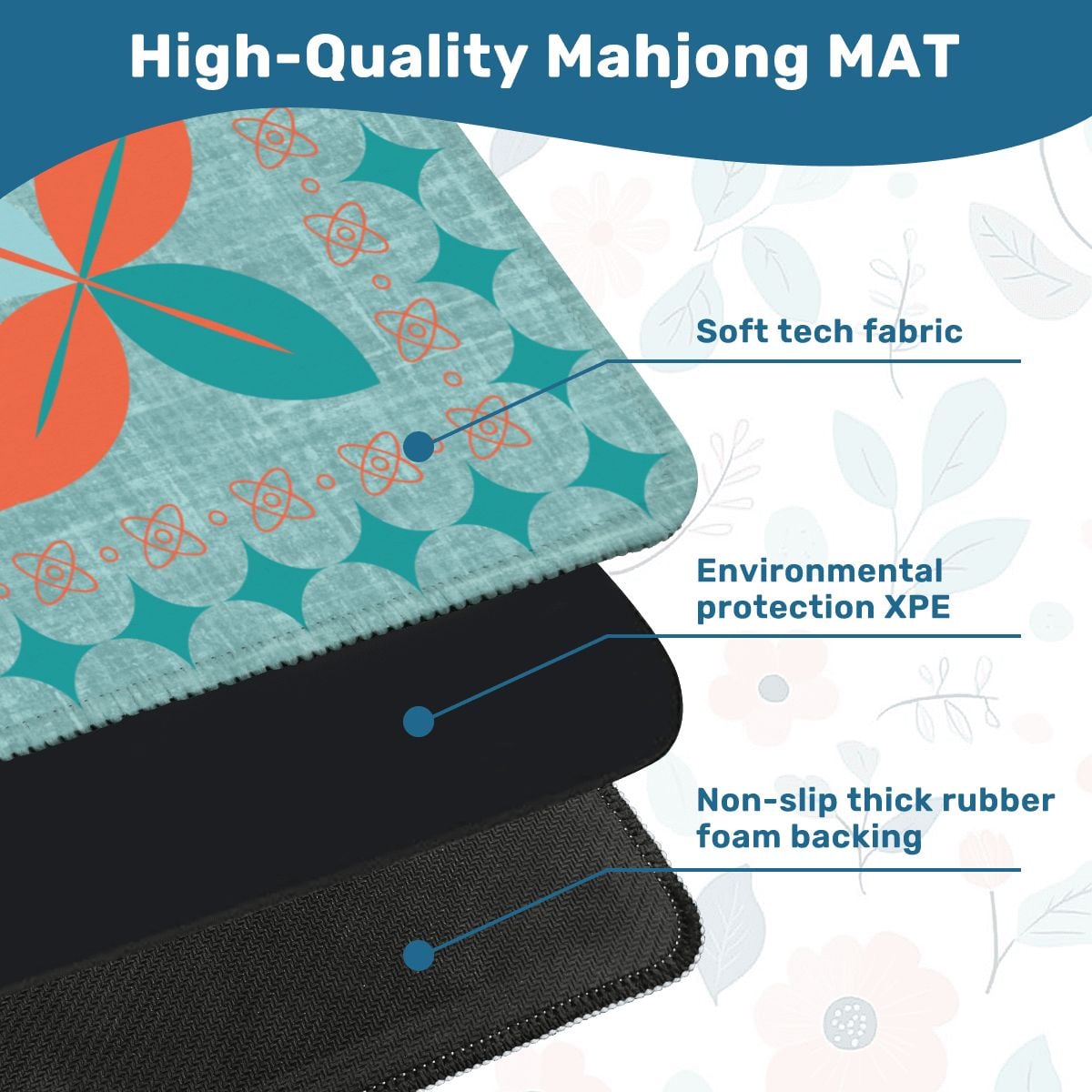 Modern Scandinavian Nord Still Mahjong Mat - Splash of Color Co.