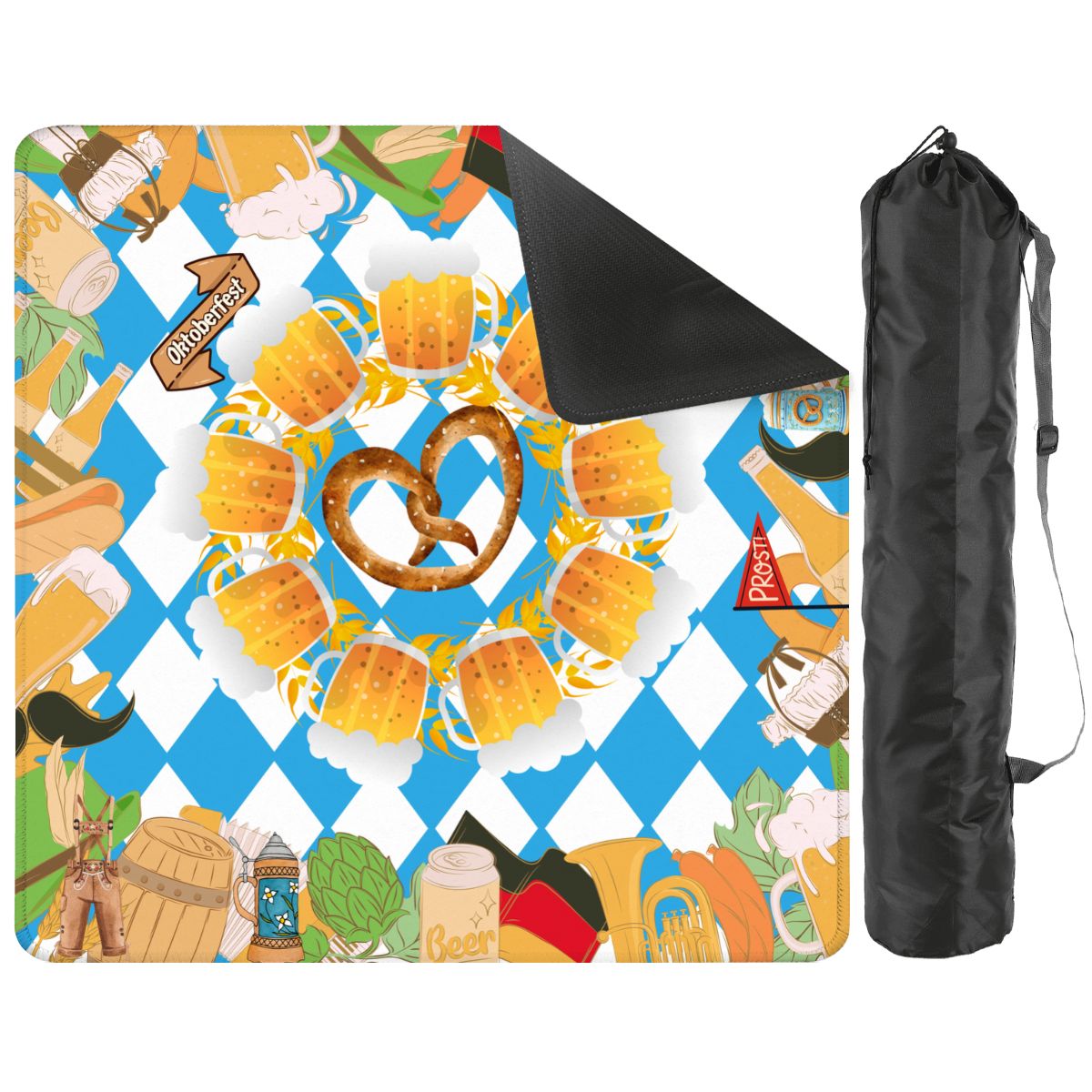 Pretzels, Pungs & Pilsner Oktoberfest Mahjong Mat - Splash of Color Co.