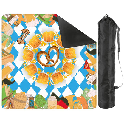 Pretzels, Pungs & Pilsner Oktoberfest Mahjong Mat - Splash of Color Co.