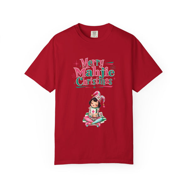 Merry Mahjie Christmas Tee, Whimsical Mahj Lover Gift