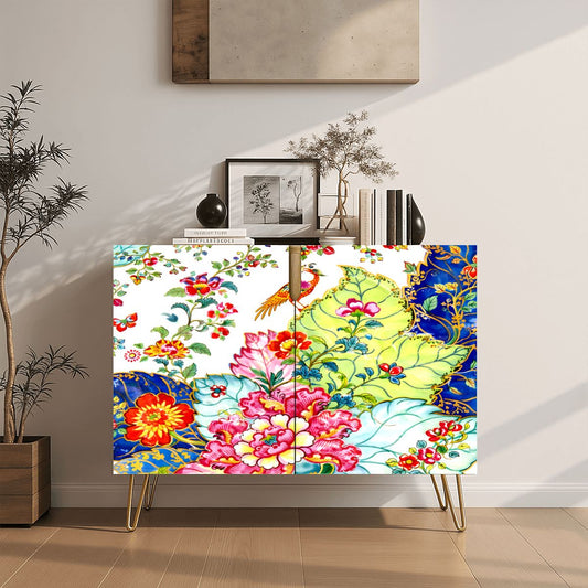 Tobacco Leaf Mahjong Tiles And Accessories Sideboard Storage Cabinet - Splash Of Mahj And Color Co.