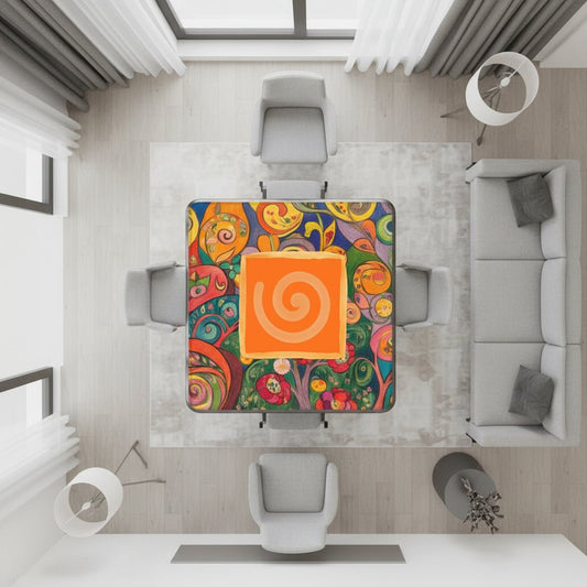 Klimt Watercolor Abstract Designed Mahjong Mat - Splash Of Mahj And Color Co.