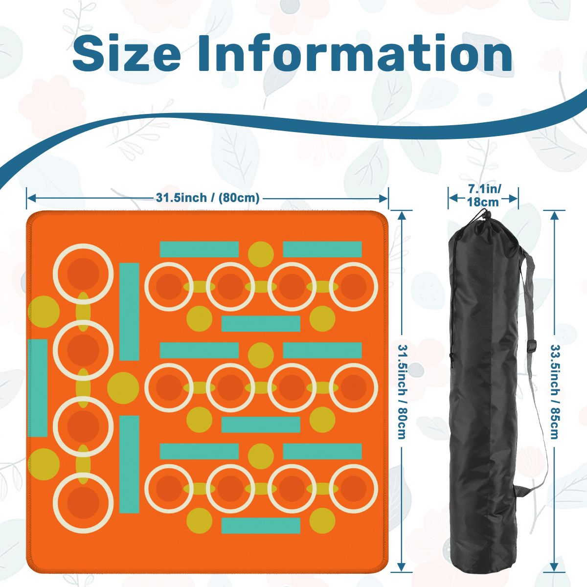 Palm Springs Orange Mahjong Mat - Splash of Color Co.