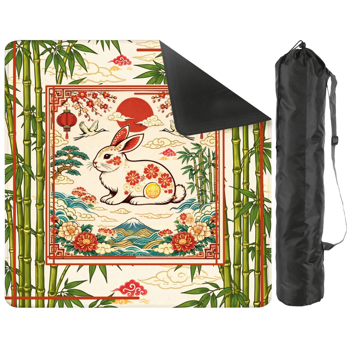 Year Of The Rabbit Mahjong Mat - Splash of Color Co.
