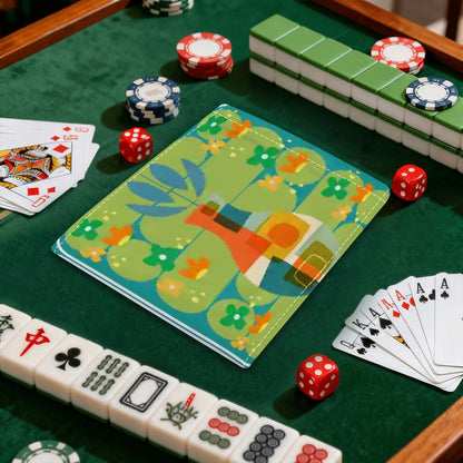 The Modern Four Seasons Mahjong 4 Piece Mahjong Cover And Line Finder - Splash of Color Co.