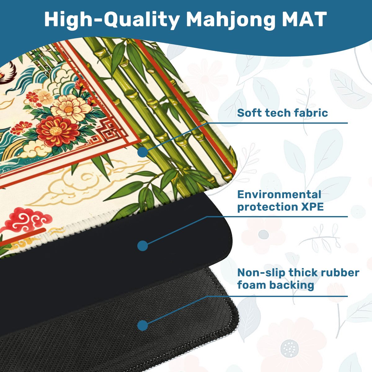 Year Of The Rabbit Mahjong Mat - Splash of Color Co.