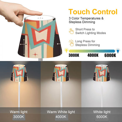 Mod Squad Modern Mahjong LED Cordless Table Lamp - Splash of Color Co.