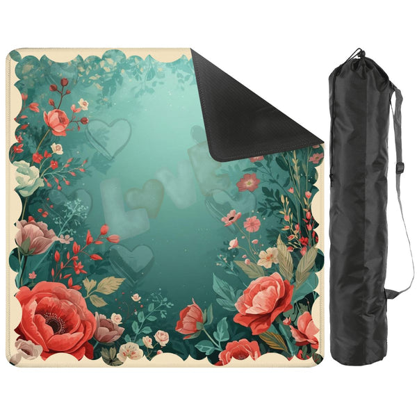 It Must Be Love, Vintage Valentine Roses Mahjong Mat - Splash of Color Co.