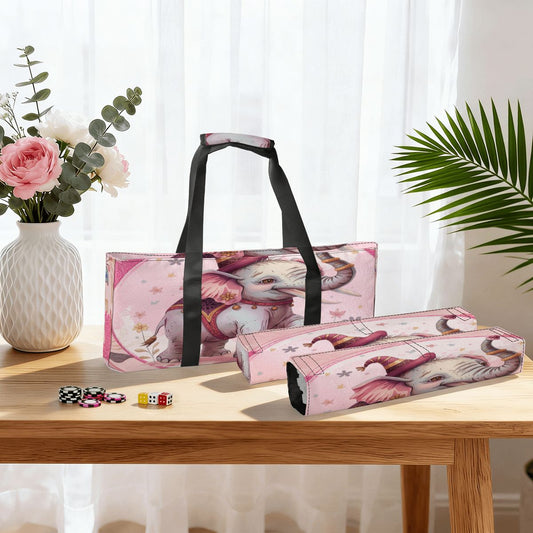 Tilley Tusk Magical Tile And Rack Bundle Mahjong Bag Set - Splash of Color Co.