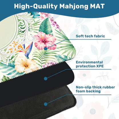 Jungle Love Pastel Chinoiserie Mahjong Mat