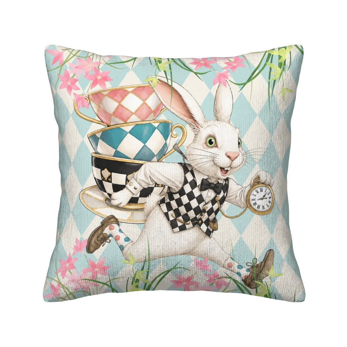 Go Ask Alice Whimsical Corduroy Pillow And Insert