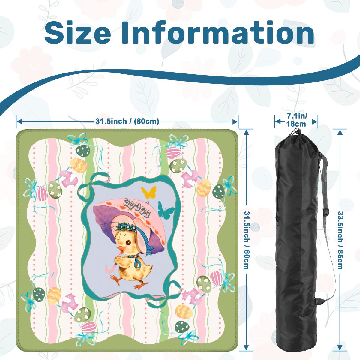 Chic & Giggles Springtime Bliss Mahjong Mat - Splash of Color Co.