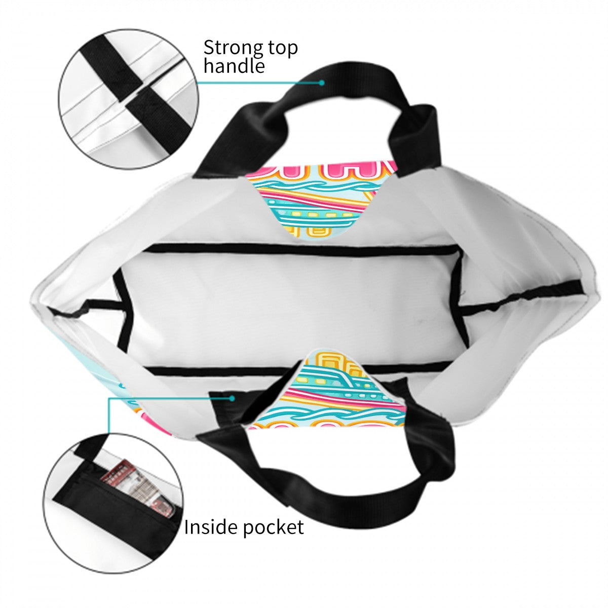 Mahjong Girls Cruise Women's Large Capacity Shoulder Bag - Splash of Color Co.