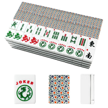 Polish Pottery Inspired American Mahjong Tiles And Carry Case Bundle - Splash Of Mahj And Color Co.