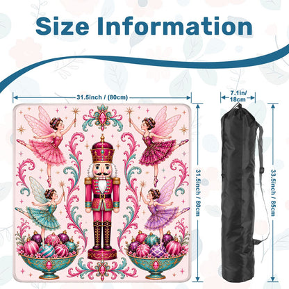 Sugar Plum Holiday Nutcracker Christmas Mahjong Mat - Splash Of Mahj And Color Co.