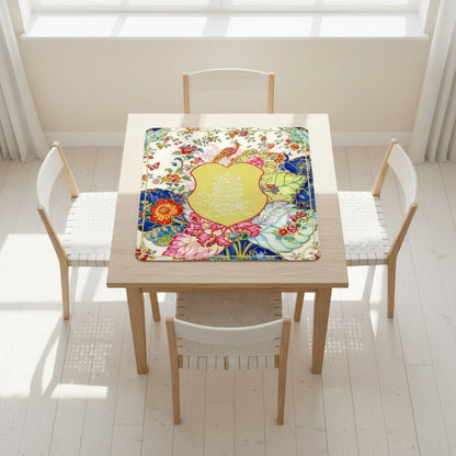 Asian Chinoiserie Tobacco Leaf Mahjong Mat - Splash of Color Co.