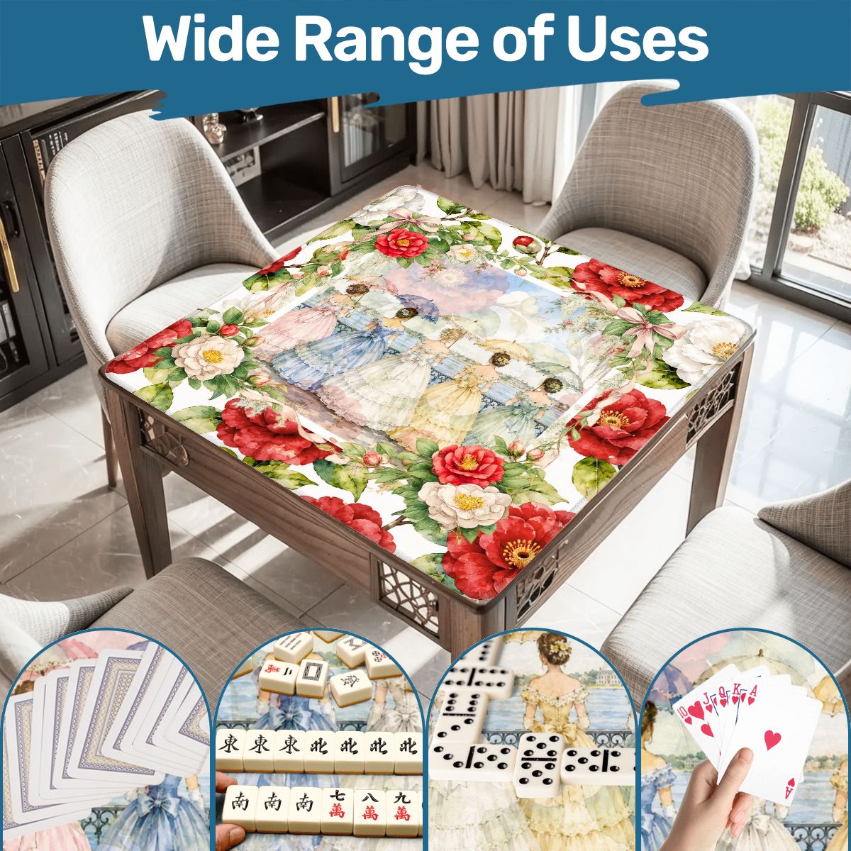 Sweet Home Alabama Southern Belles Mahjong Mat - Splash Of Mahj And Color Co.