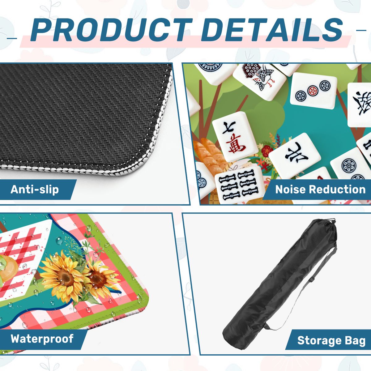 Saturday In The Park Mahjong Picnic Summer Days Themed Preppy Gingham - Splash of Color Co.