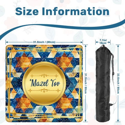 So Much Mazal Tov Mahjong Mat - Splash of Color Co.