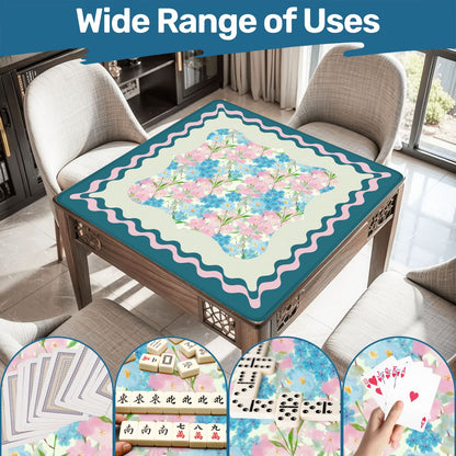 Tealara Bloom Mahjong Mat - Splash of Color Co.