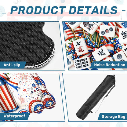 All American Pie USA Patriotic Scalloped Mahjong - Splash of Color Co.