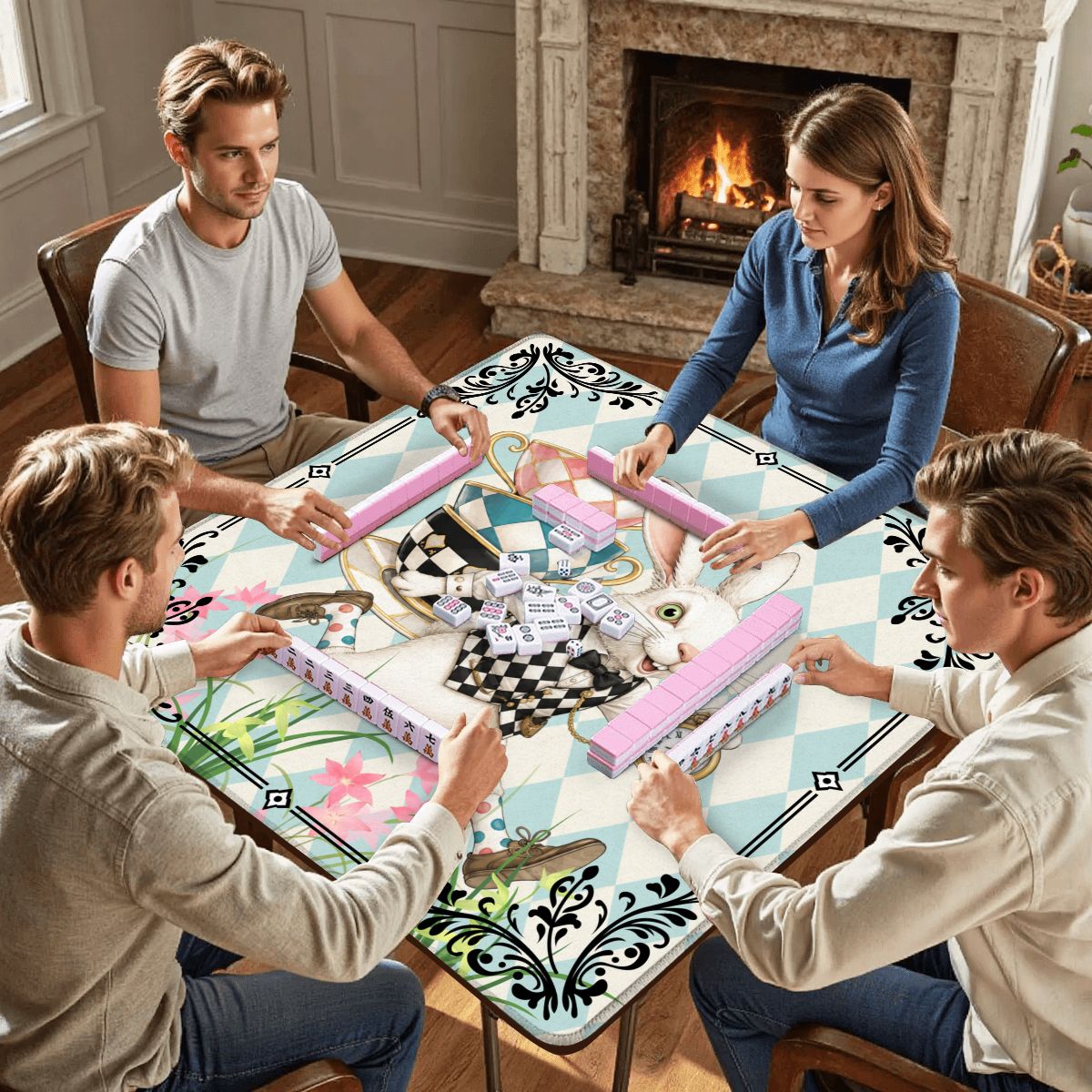 Go Ask Alice, Harlequin Romance Mahjong Mat