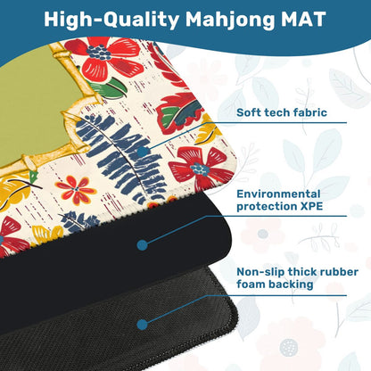 Heirloom Vintage Floral Preppy, Heritage Collection Mahjong Mat