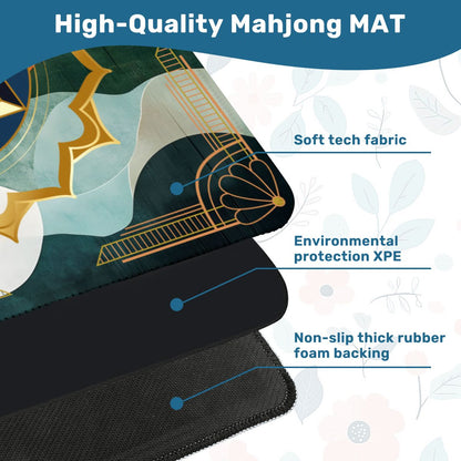 Art Deco Designed Mahjong Mat, The Speakeasy Collection - Splash of Color Co.