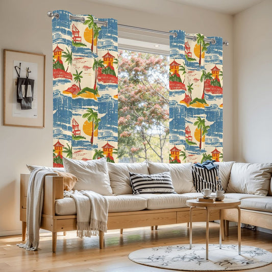 Old World Florida Floral Heritage Blackout Window Curtains - Splash of Color Co.