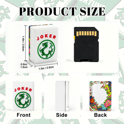 Tobacco Leaf Floral Chinoiserie American Mahjong Tiles And Carry Case - Splash of Color Co.