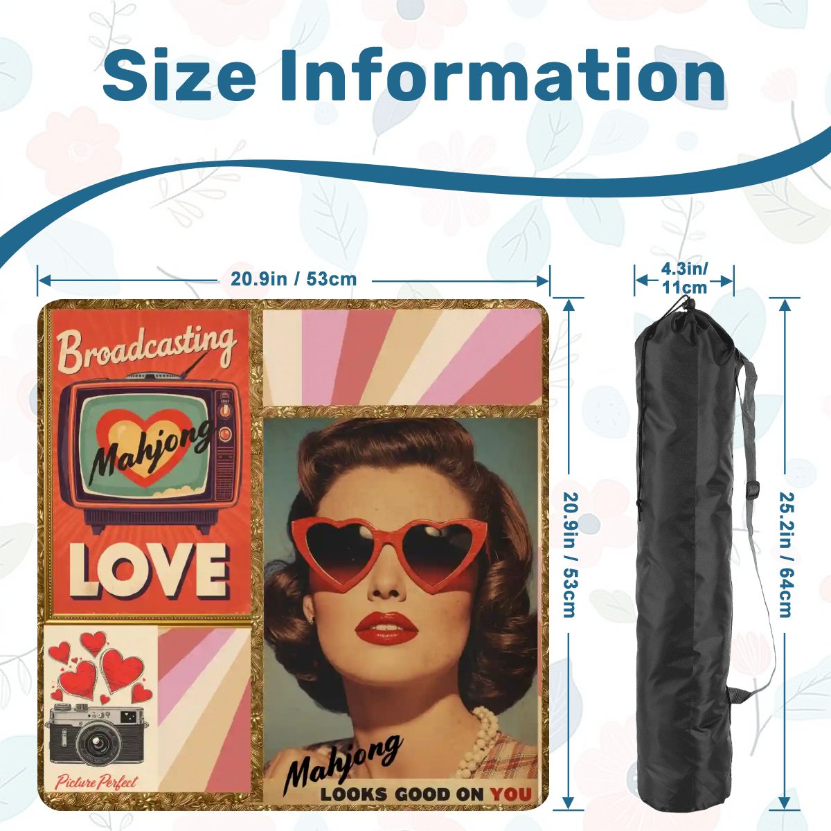 Funny Mini Mahjong Travel Ma, Mahjong Looks Good On You (Ship Rolled up)