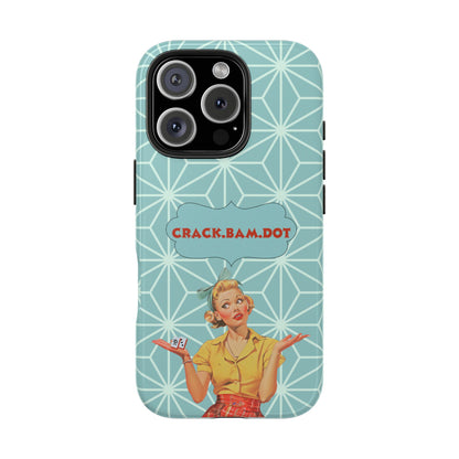 Mahjong Funny Phone Case, Crack Bam Dot  Vintage Style, Funny Gift for Friends, Durable Protection, Perfect for Any Occasion