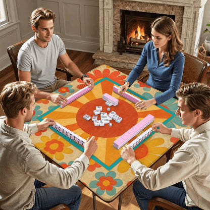 Moderncentric Here Comes The Sun Mahjong Mat - Splash of Color Co.