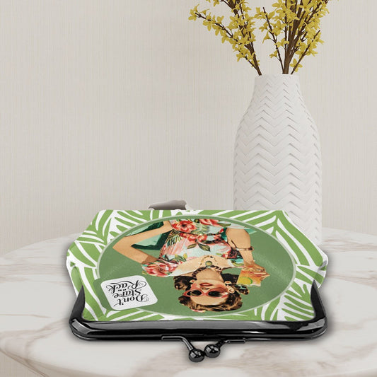 Funny Mahjong Coin Purse, Don't Stare At My Rack Kiss Lock - Splash Of Mahj And Color Co.