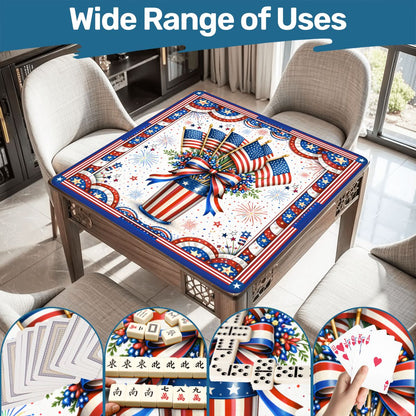 American Pie USA Patriotic Mahjong Mat - Splash of Color Co.