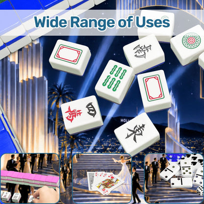 Old Hollywood Art Deco Glam Round Mahjong Mat
