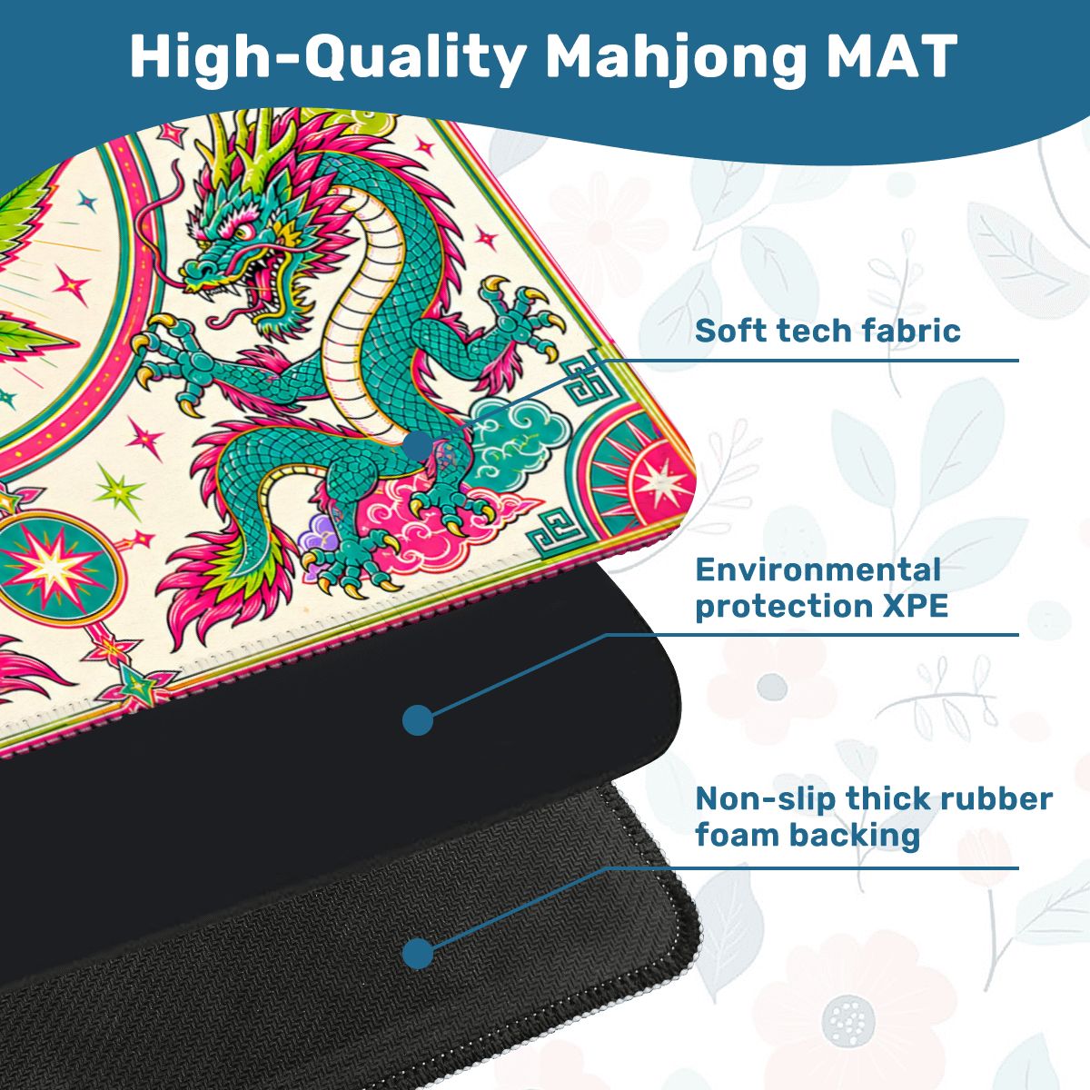 Puff The Mahjic Dragon Mahjong Mat