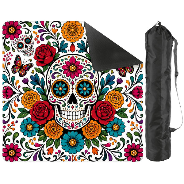 Día de los Muertos Mahjong Mat - Splash Of Mahj And Color Co.