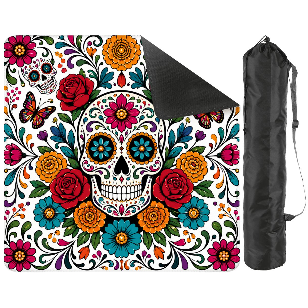 Día de los Muertos Mahjong Mat - Splash Of Mahj And Color Co.