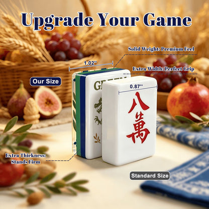 Tuscan Mediterranean Olive Grove Botanical American Mahjong Tiles With Carry Case - Splash Of Mahj And Color Co.