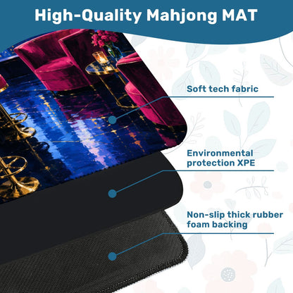 Midnight At The Oasis Art Deco Mahjong Mat