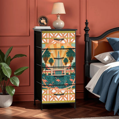 Art Deco Palm Springs California 4 - Drawer Dresser - Splash of Color Co.