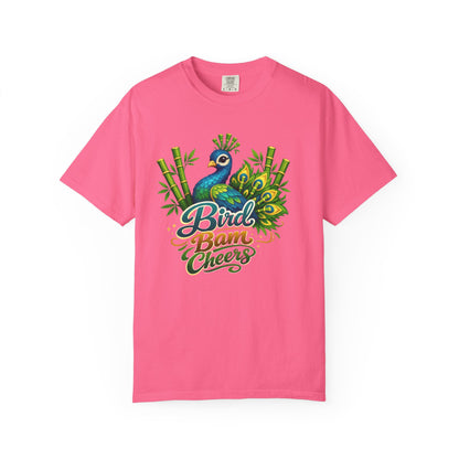 Bird Bam Cheers Peacock Mahjong Graphic T-Shirt - Splash of Color Co.