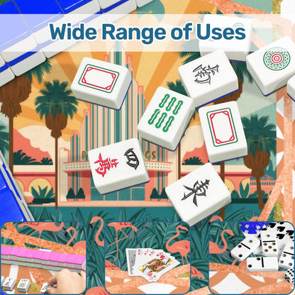 Art Deco Citrus Palm Springs Playfield Mahjong Mat - Splash of Color Co.