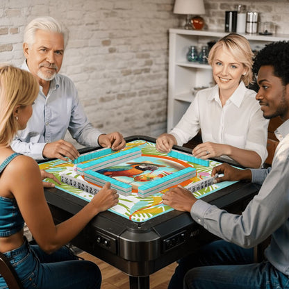 Toucan Tessa Tropical Fun Mahjong Mat - Splash of Color Co.
