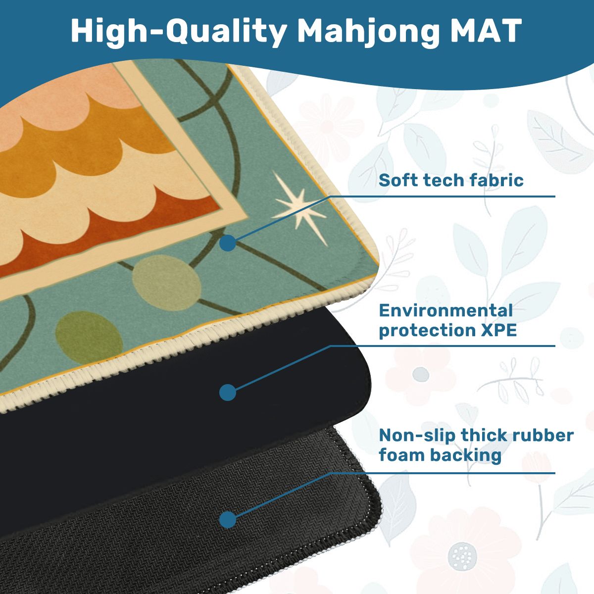 Modcentric Atom Mahjong Mat - Splash of Color Co.