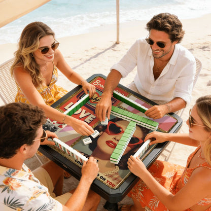 Funny Mini Mahjong Travel Ma, Mahjong Looks Good On You (Ship Rolled up)