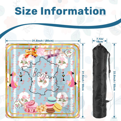 Mahjong Mat, French Patisserie Florals And Roses