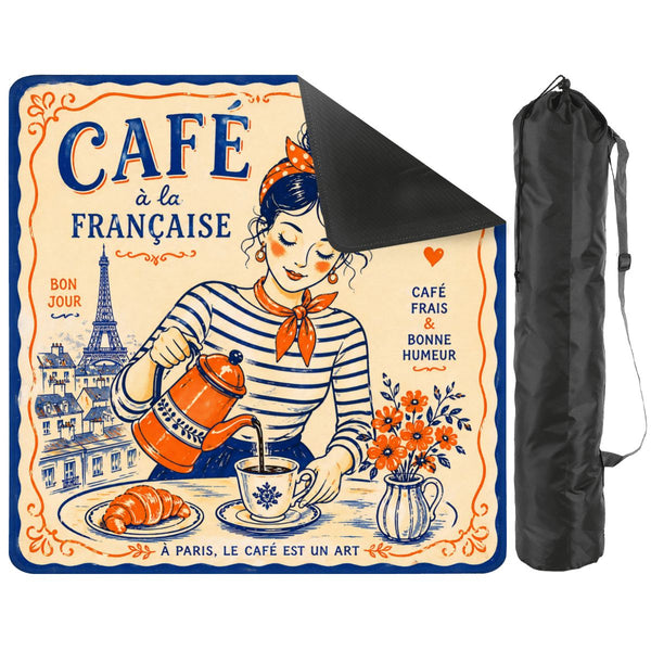 French Cafe Mahjong Mat - Splash of Color Co.
