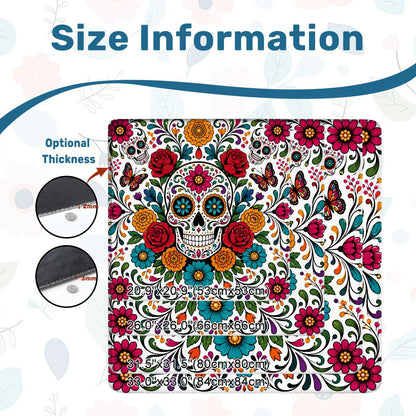 Día de los Muertos Mahjong Mat - Splash Of Mahj And Color Co.